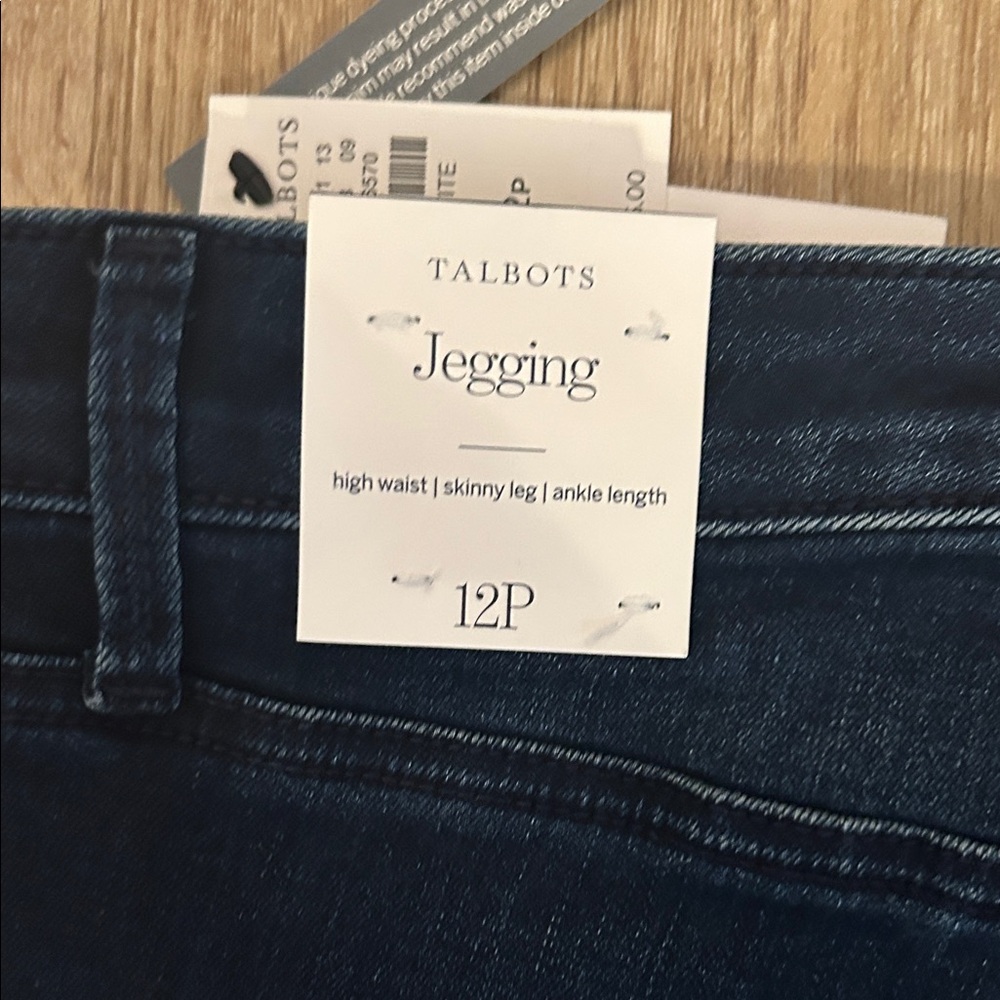 Talbots Women's Deep Blue Jeggings - Picture 6 of 7